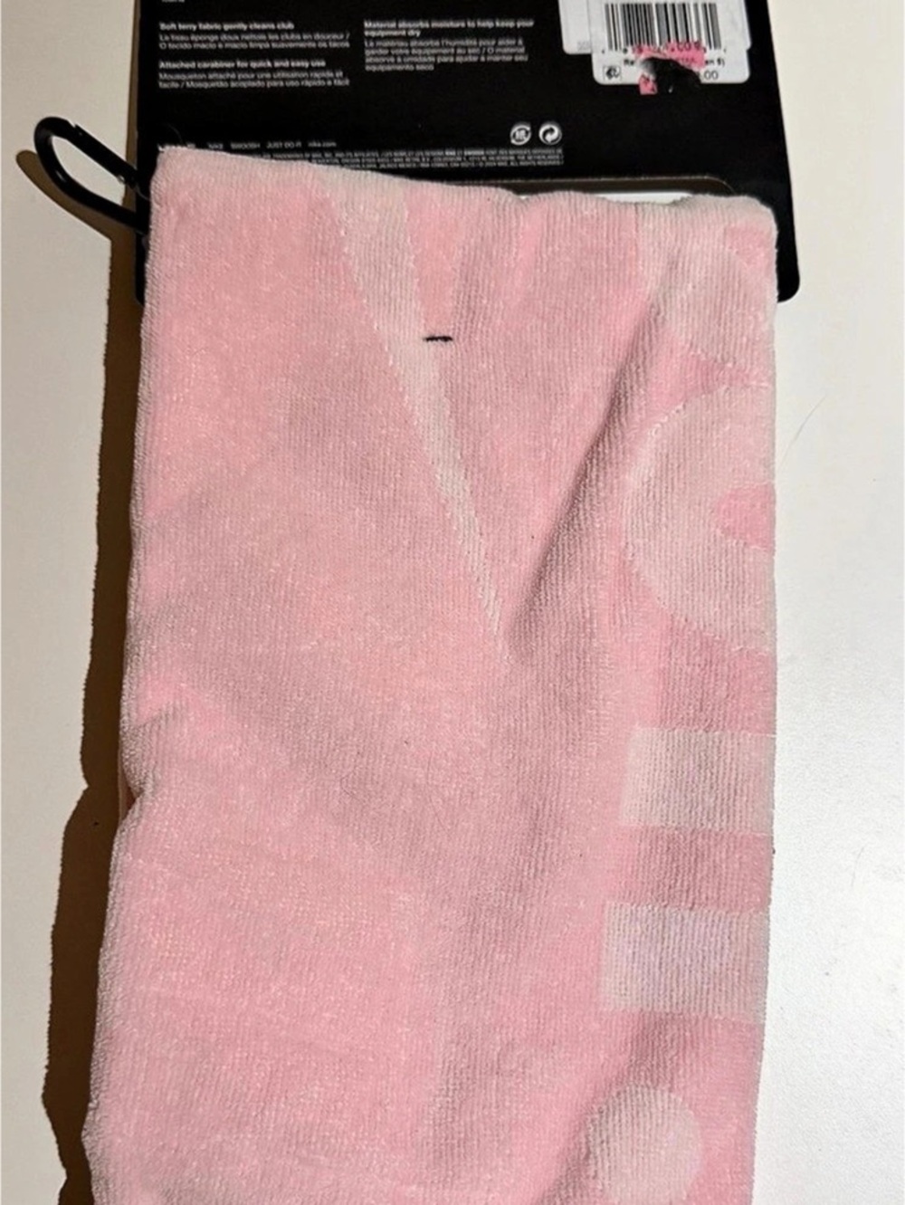 Nike Jacquard Towel Pink & White NWT - Picture 2 of 2